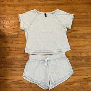 Bobi super soft brushed Terry tee and shorts. New!